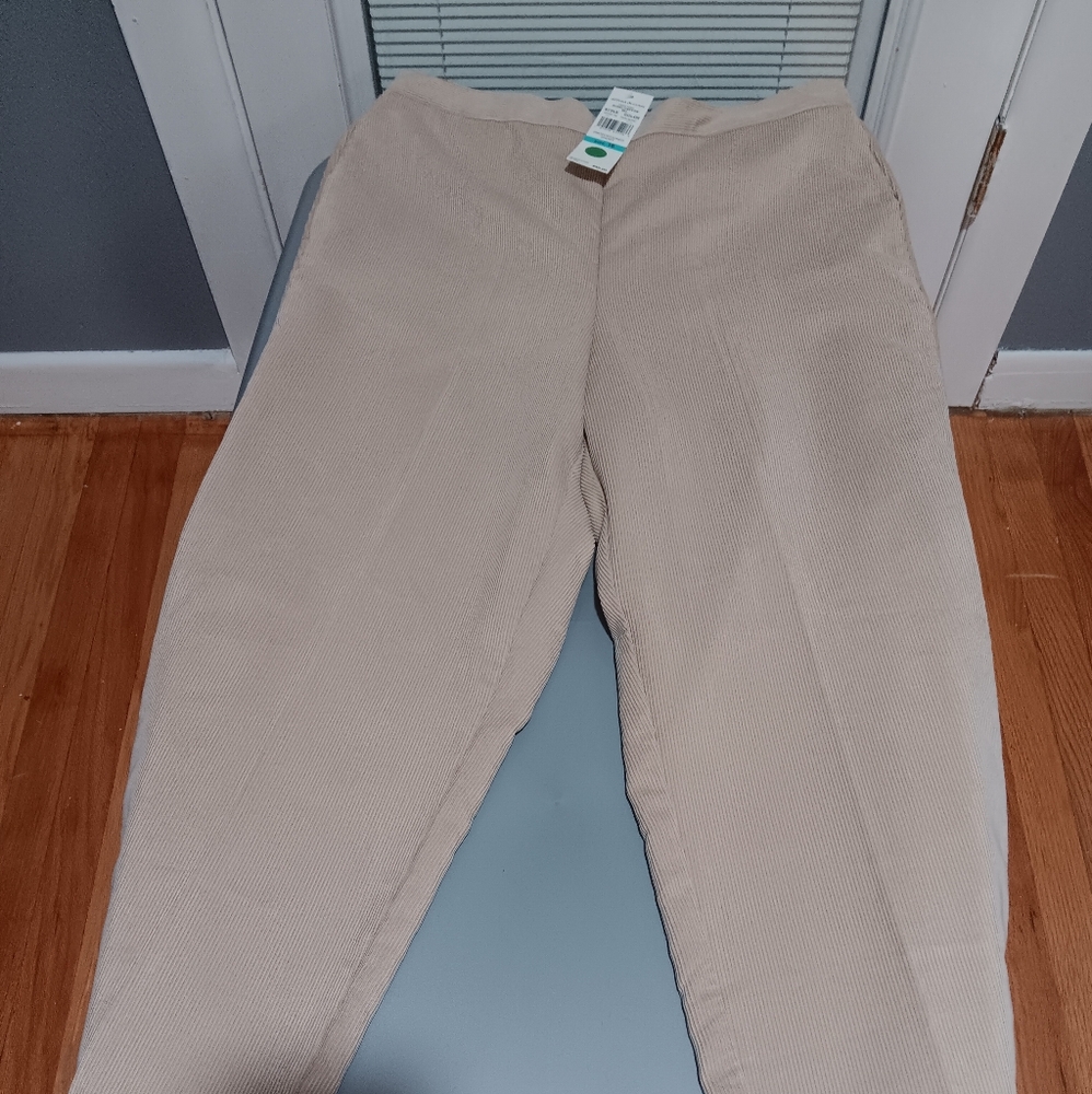 Alfred Dunner Pants size 16 TAN COLORED PANTS. NEW W/ TAGS